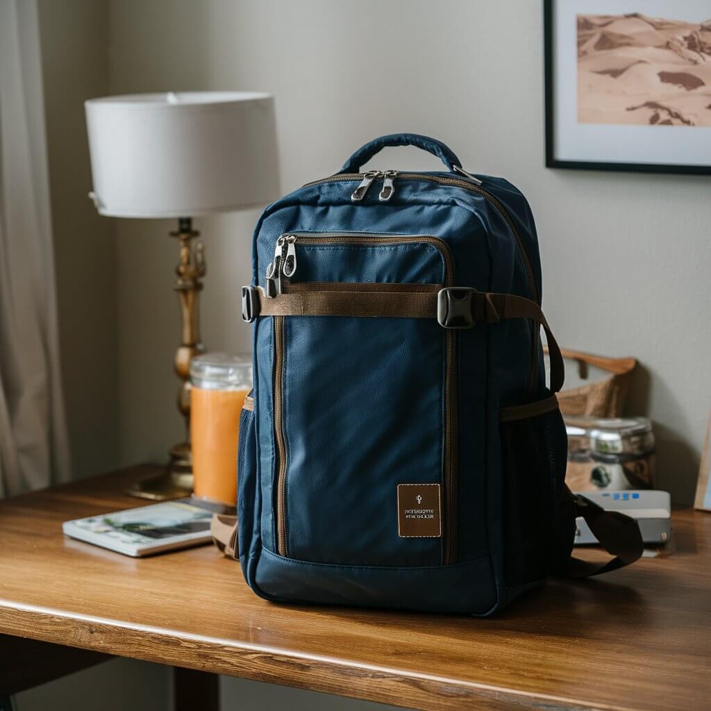 Stylish travel backpack